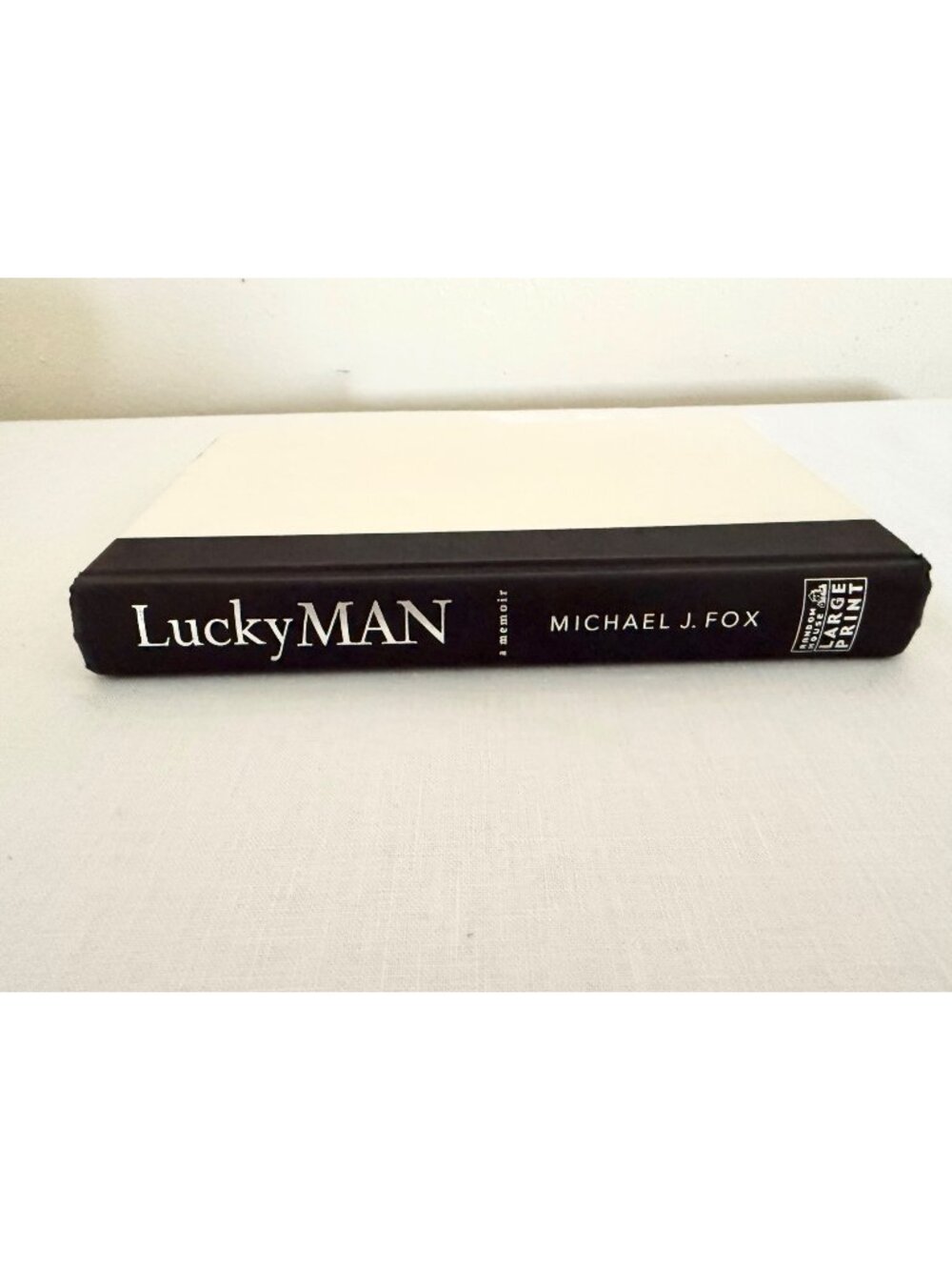 Lucky Man Michael J Fox Large Print Hardcover 2002 Memoir First Edition